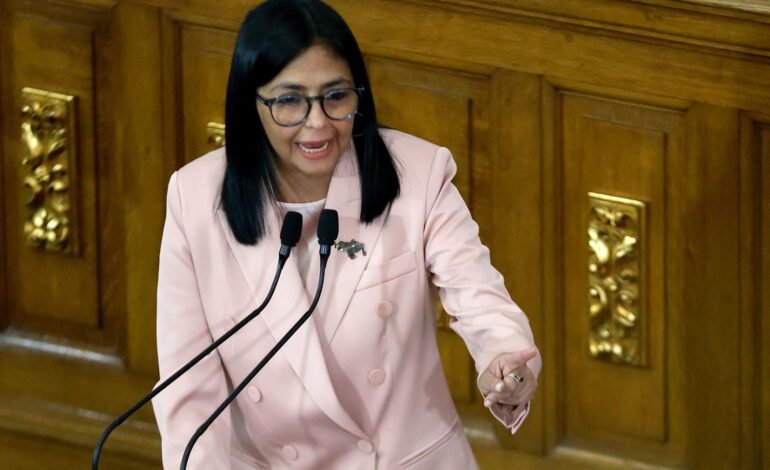 A vice-presidente da Venezuela, Delcy Rodríguez, afirmou nes