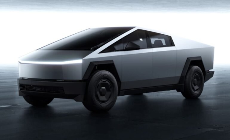 Um vídeo que mostra uma Tesla Cybertruck supostamente