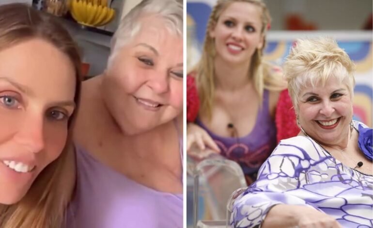 Ana Carolina Madeira e Vovó Naná, participantes do Big Broth