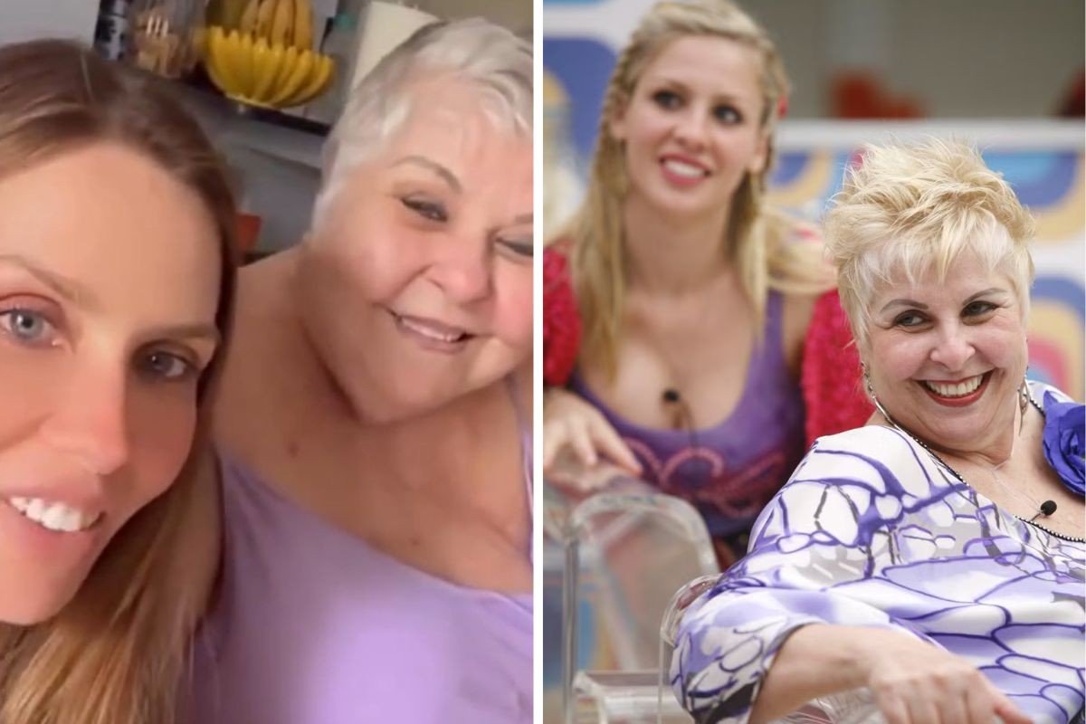 Ana Carolina Madeira e Vovó Naná, participantes do Big Broth