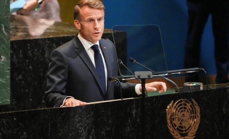 O presidente da França, Emmanuel Macron, defendeu nesta