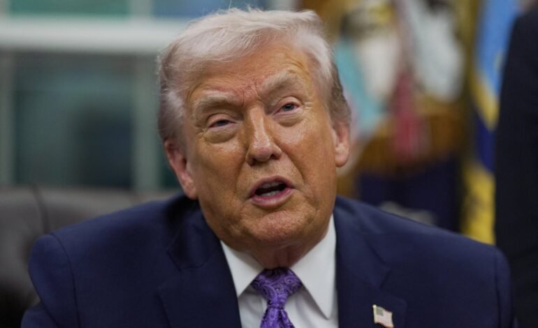 O presidente dos Estados Unidos, Donald Trump, planeja