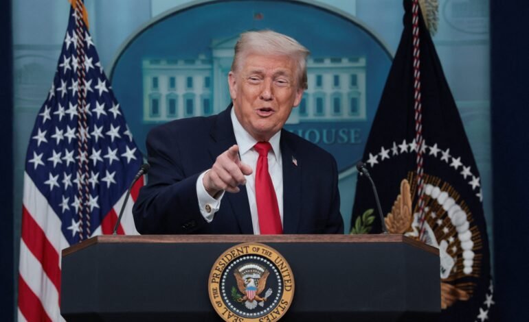 O presidente dos Estados Unidos, Donald Trump, elevou