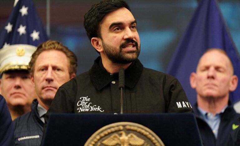 Fotos que mostram o prefeito de Nova York, Zohran Mamdani