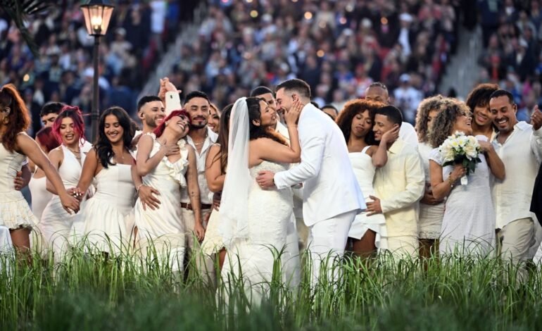 O casamento exibido durante o show do intervalo