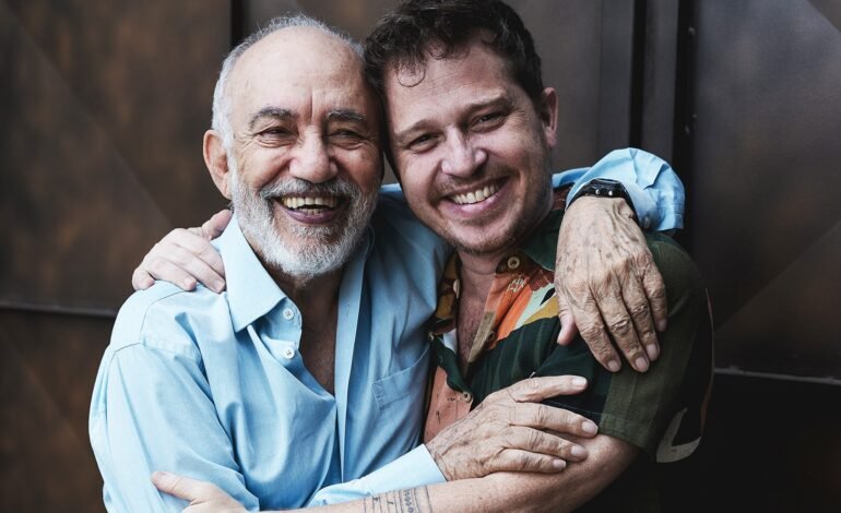 O pianista Amilton Godoy e o gaitista Gabriel