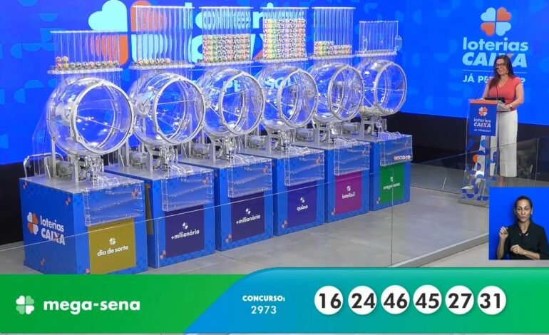 O sorteio do concurso 2.973 da Mega-Sena ocorreu