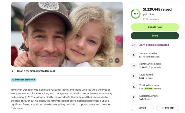 O ator James Van Der Beek, conhecido por protagonizar a