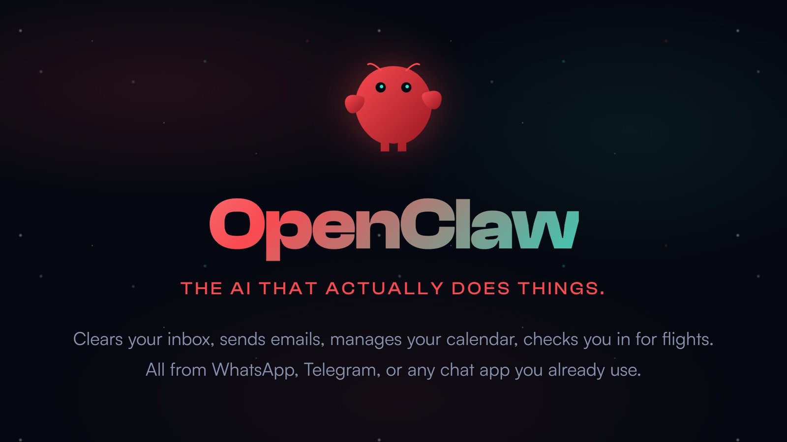 O agente de inteligência artificial OpenClaw apagou por
