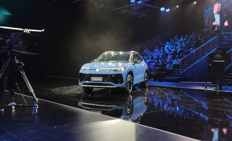 Volkswagen Tiguan 2026 durante apresentação em São Paulo