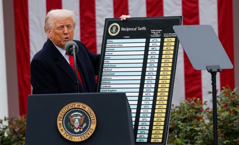 As tarifas impostas pelo ex-presidente dos Estados Unidos, D