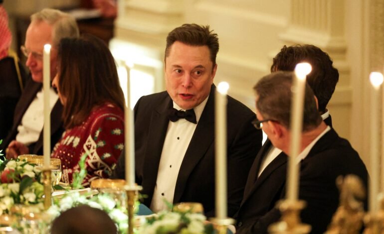 Elon Musk em jantar de Casa Branca em