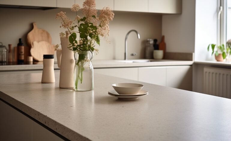 Um material comum em cozinhas nos Estados Unidos