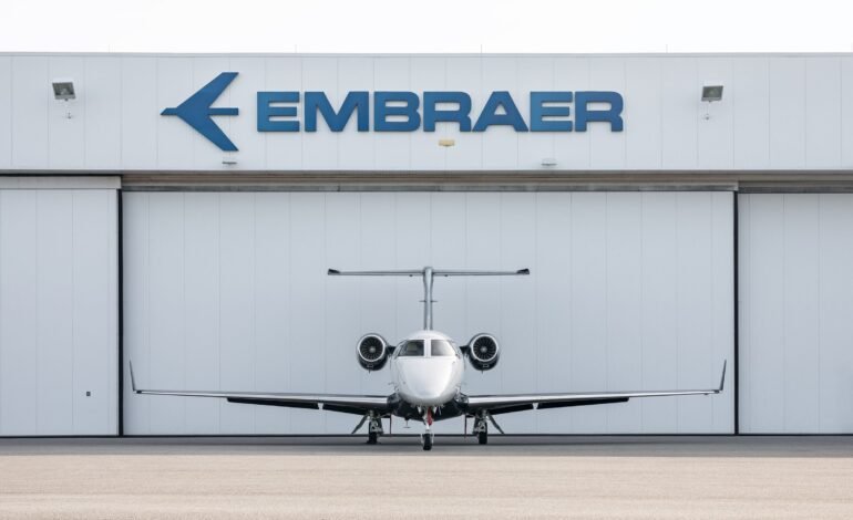 A Embraer registrou uma receita recorde de R$