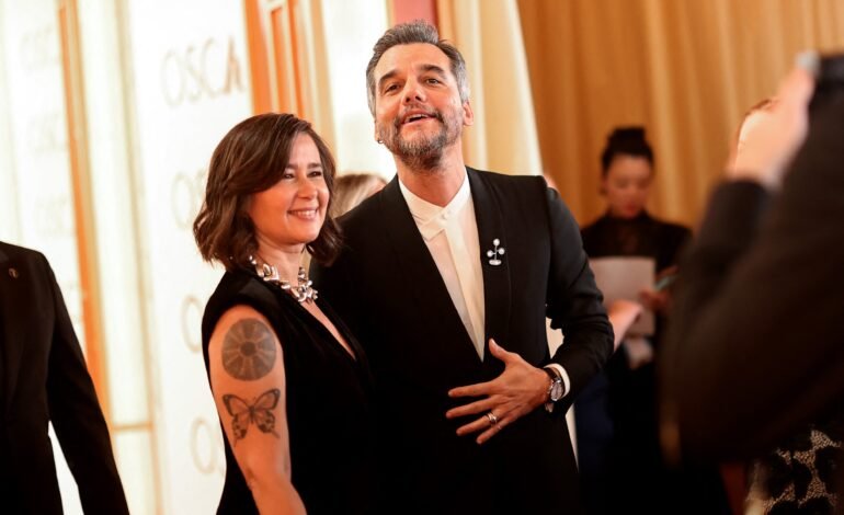 O ator Wagner Moura compareceu ao tapete vermelho