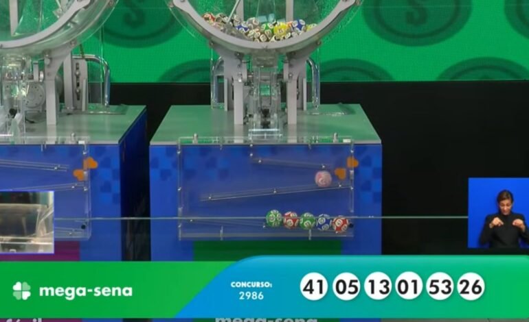 O sorteio do concurso 2.986 da Mega-Sena ocorreu