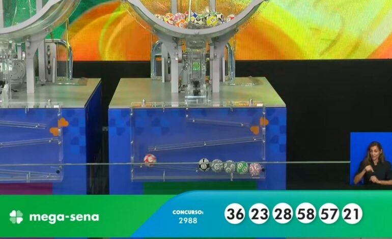 O sorteio do concurso 2.988 da Mega-Sena ocorreu