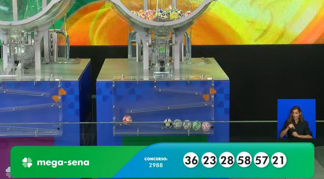 O sorteio do concurso 2.988 da Mega-Sena ocorreu
