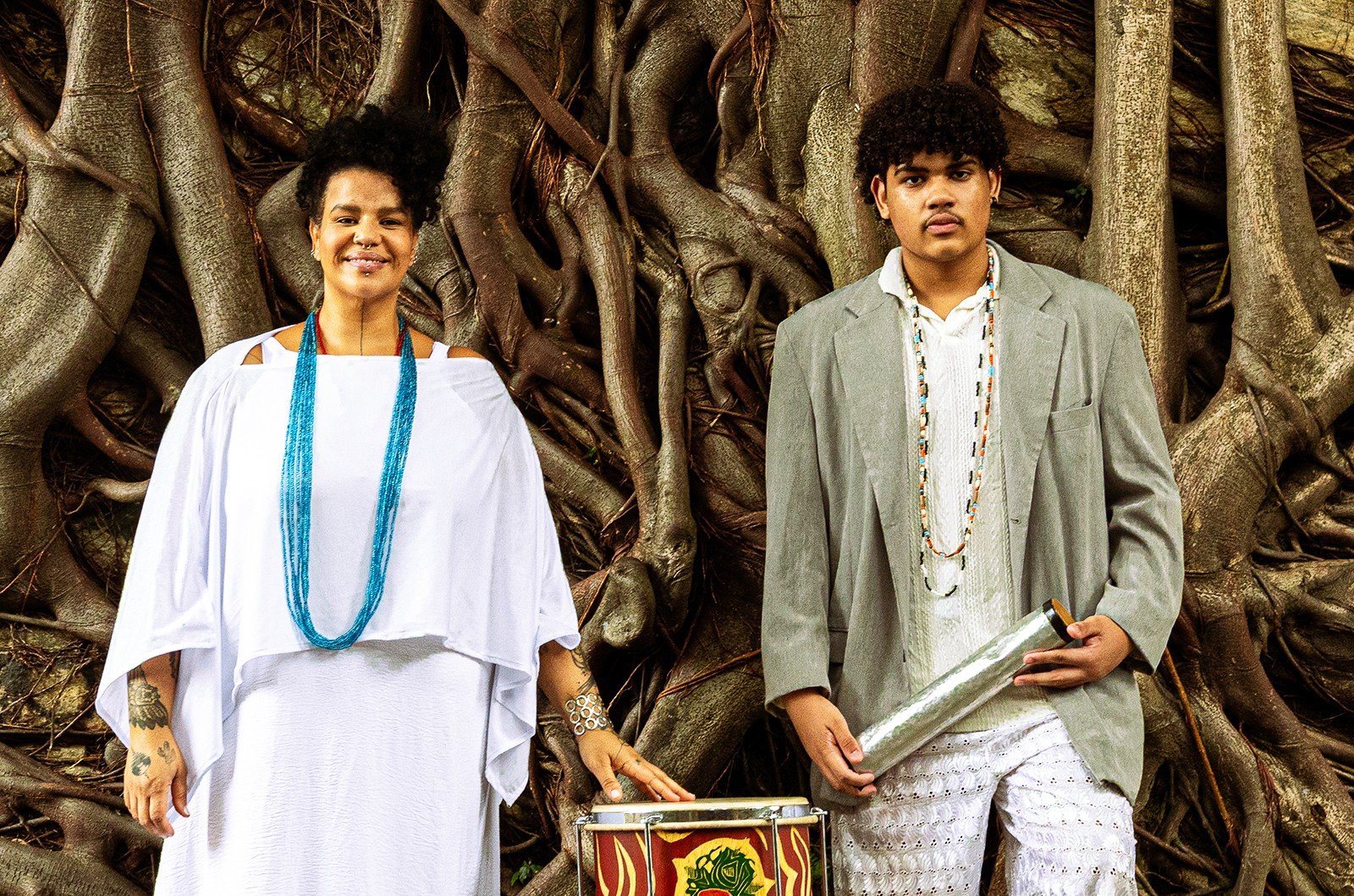 A cantora e percussionista pernambucana Negadeza, neta de Se