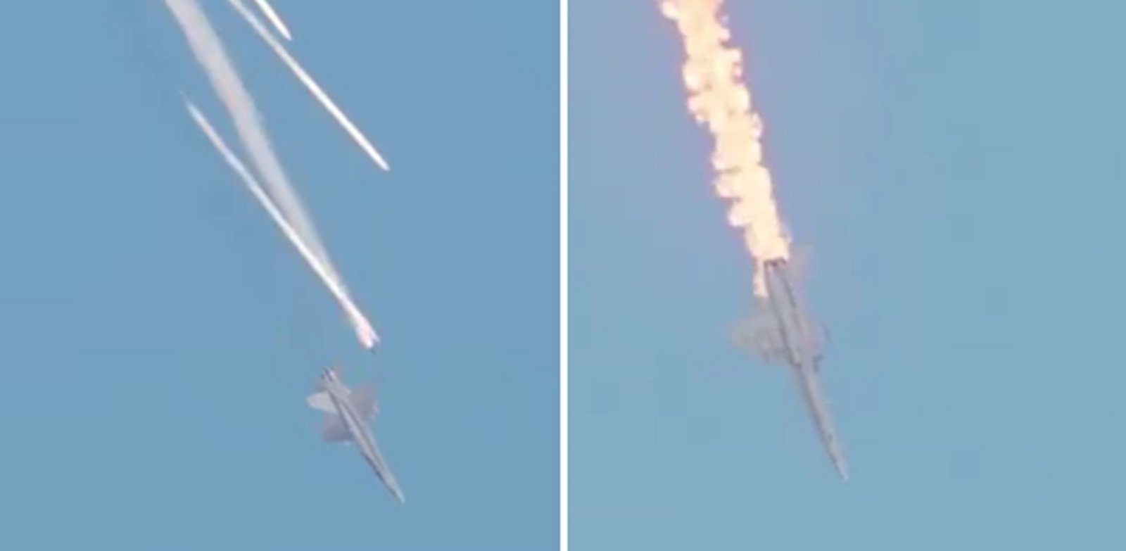 É #FAKE que vídeo mostre avião militar dos EUA fugindo