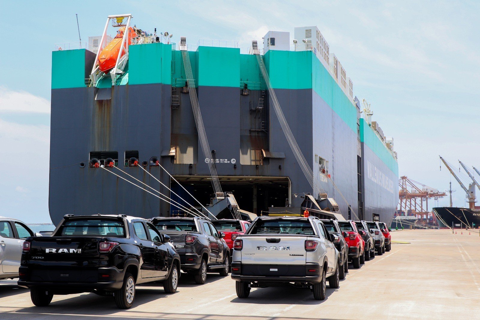 As exportações de veículos brasileiros enfrentaram queda de