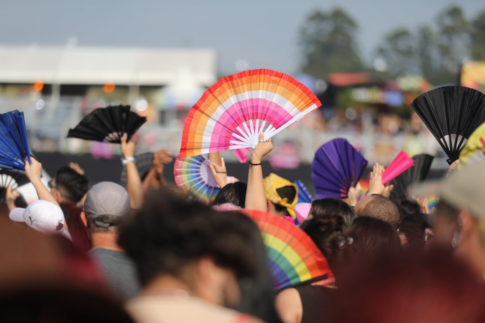 No Lollapalooza 2026, os leques foram os acessórios