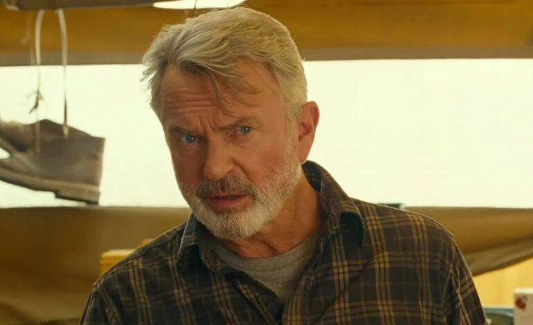 O ator Sam Neill, conhecido por seu papel em “Jurassic