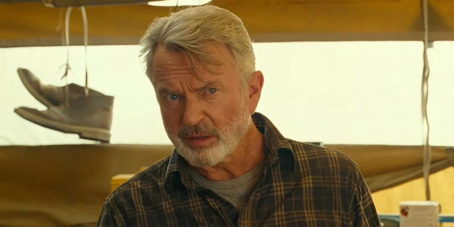 O ator Sam Neill, conhecido por seu papel em “Jurassic