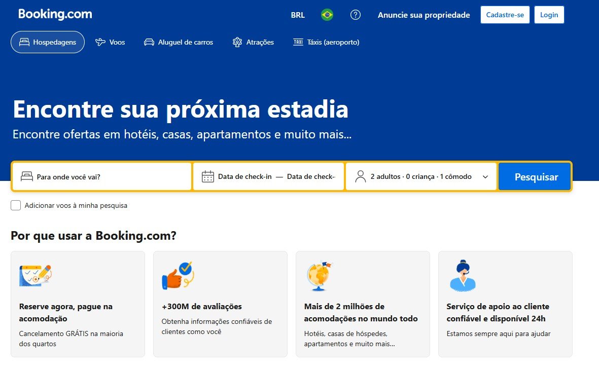 A Booking.com confirmou nesta terça-feira (27) que seus