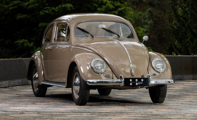 Uma versão rara do Volkswagen Fusca 1953, conhecida
