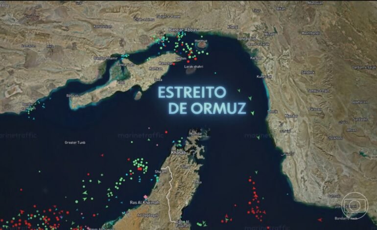 O Estreito de Ormuz, uma das rotas marítimas