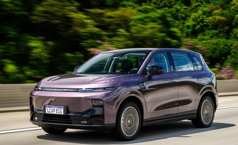 O Leapmotor B10, SUV elétrico chinês lançado recentemente