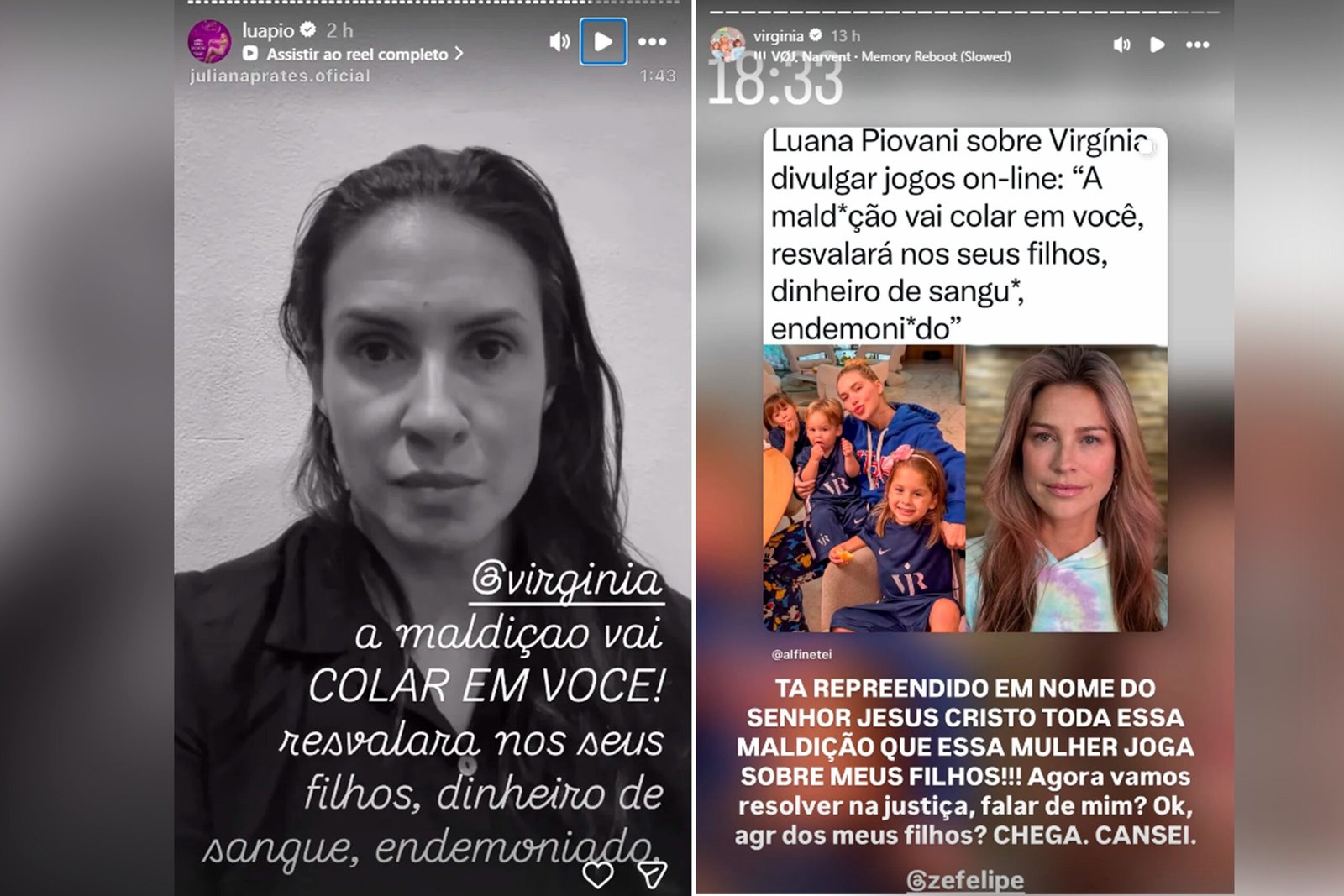 A atriz Luana Piovani gerou polêmica nas redes