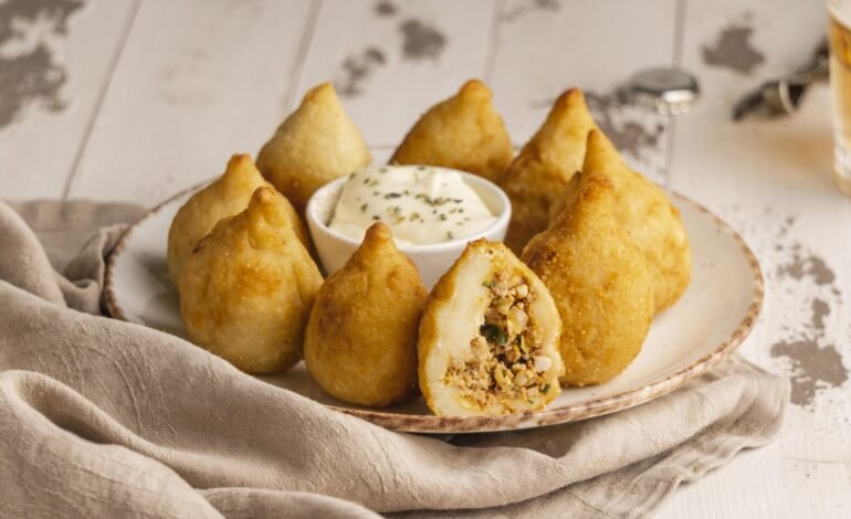 A coxinha, salgadinho típico do Brasil, ficou em