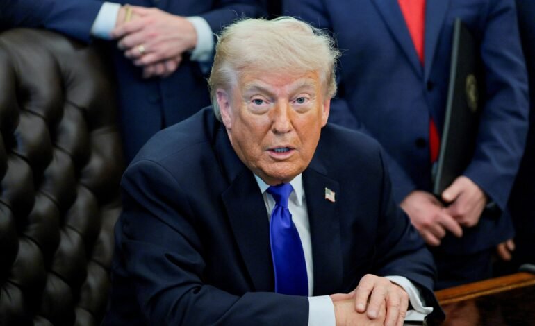O presidente dos Estados Unidos, Donald Trump, anunciou