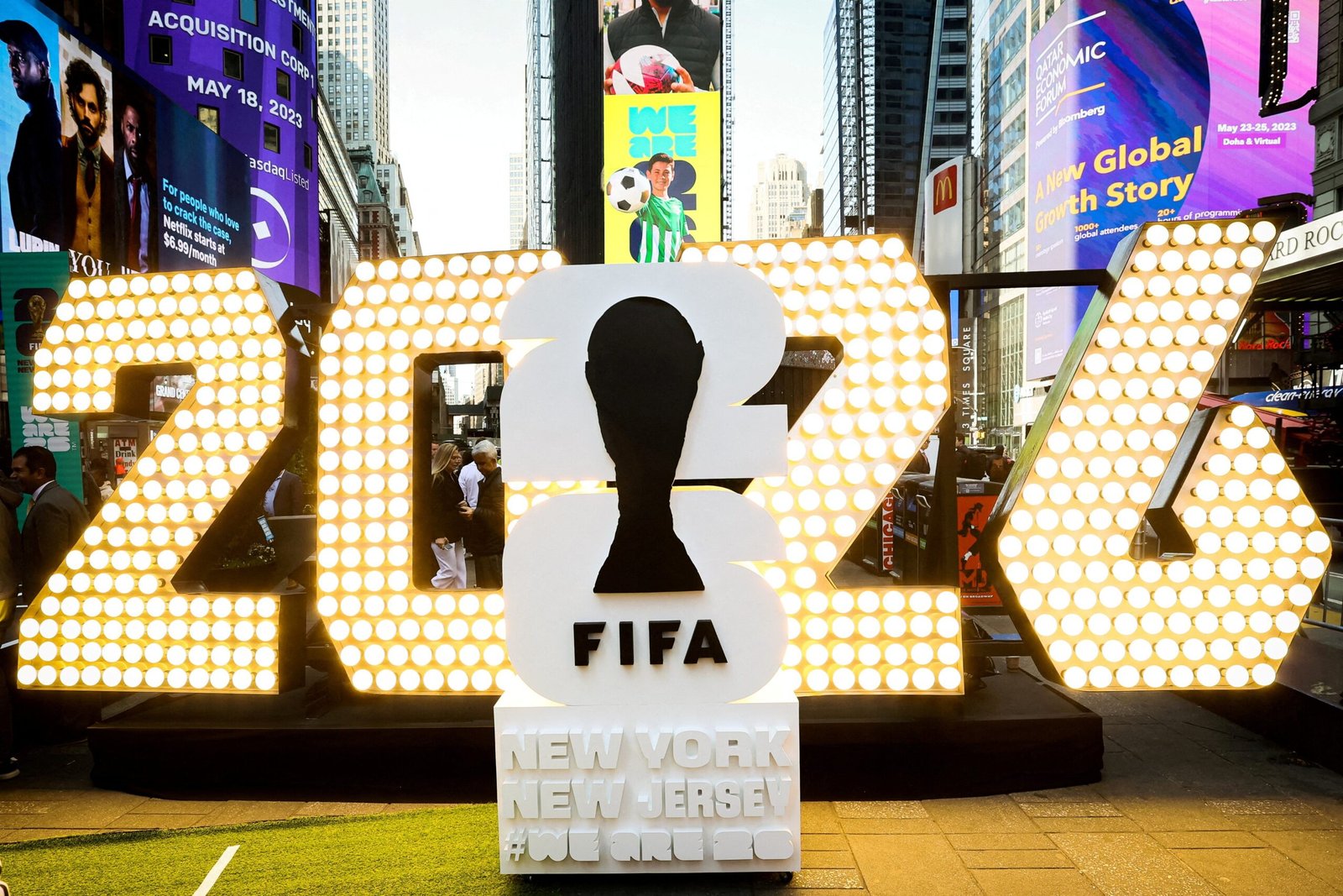 FOTO DE ARQUIVO: O logotipo da Copa do Mundo da