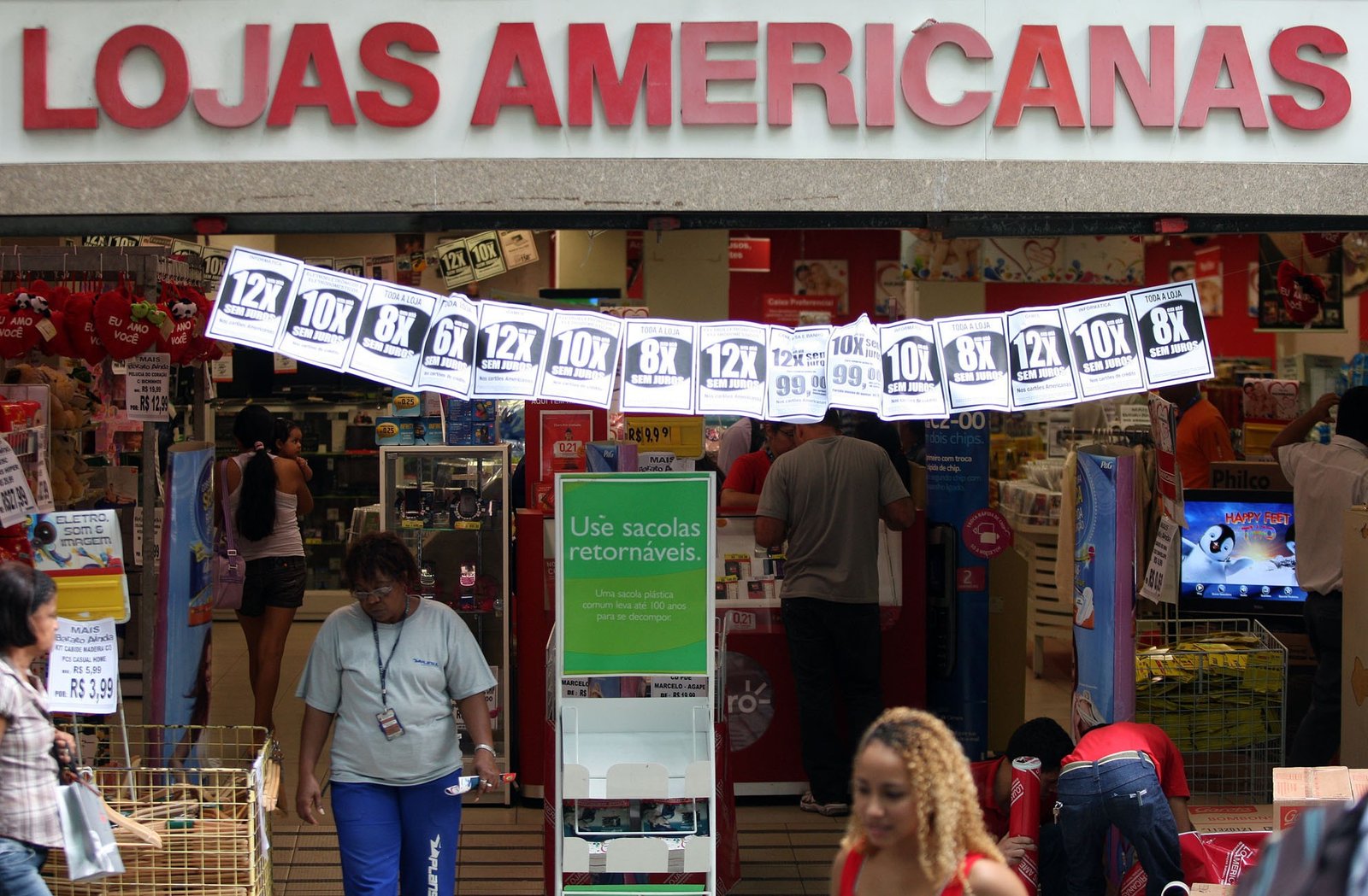 Fachada das lojas Americanas Express na Avenida Paulista