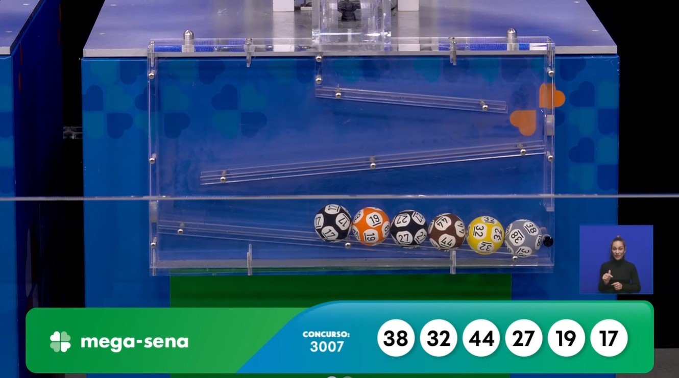 Mega-Sena, concurso 3.007: confira os números sorteados O