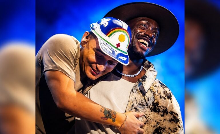 João Gomes e Jota.pê apresentaram-se juntos em Florianópolis