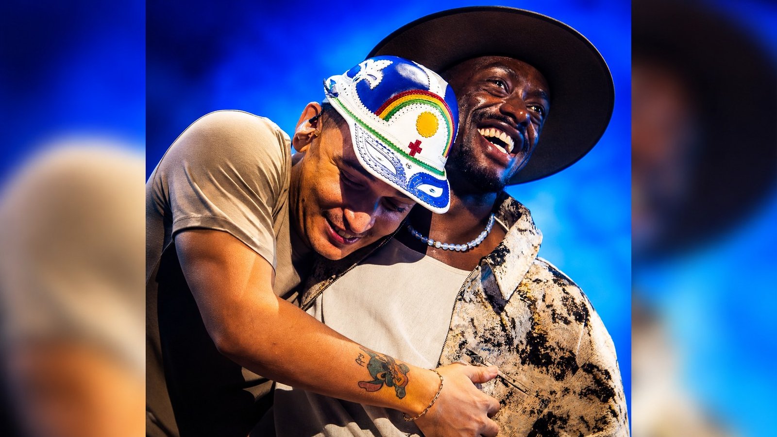 João Gomes e Jota.pê apresentaram-se juntos em Florianópolis