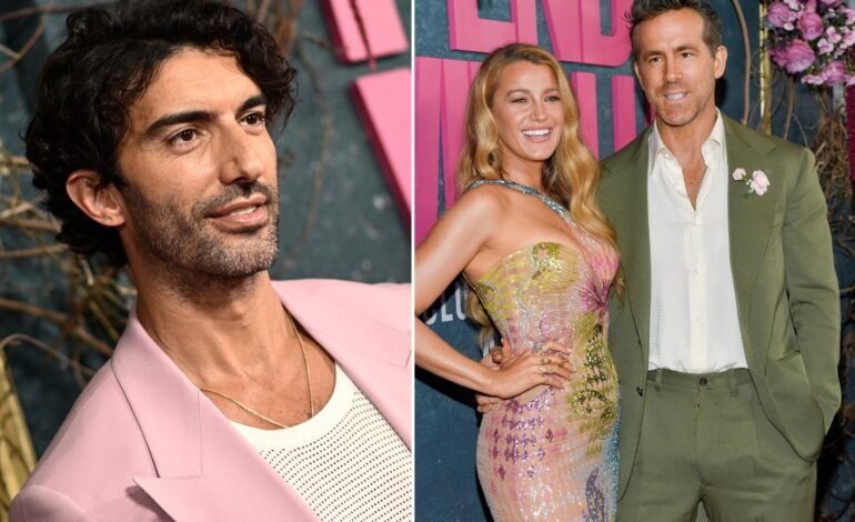 Justin Baldoni processa Blake Lively e Ryan Reynolds