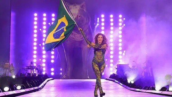 O megashow da cantora colombiana Shakira na praia