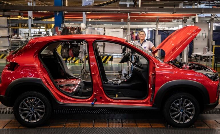 A produção de veículos no Brasil recuou 9,5% em abril