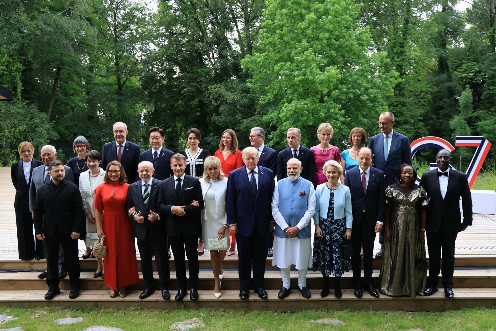 Os presidentes Donald Trump, dos Estados Unidos, e