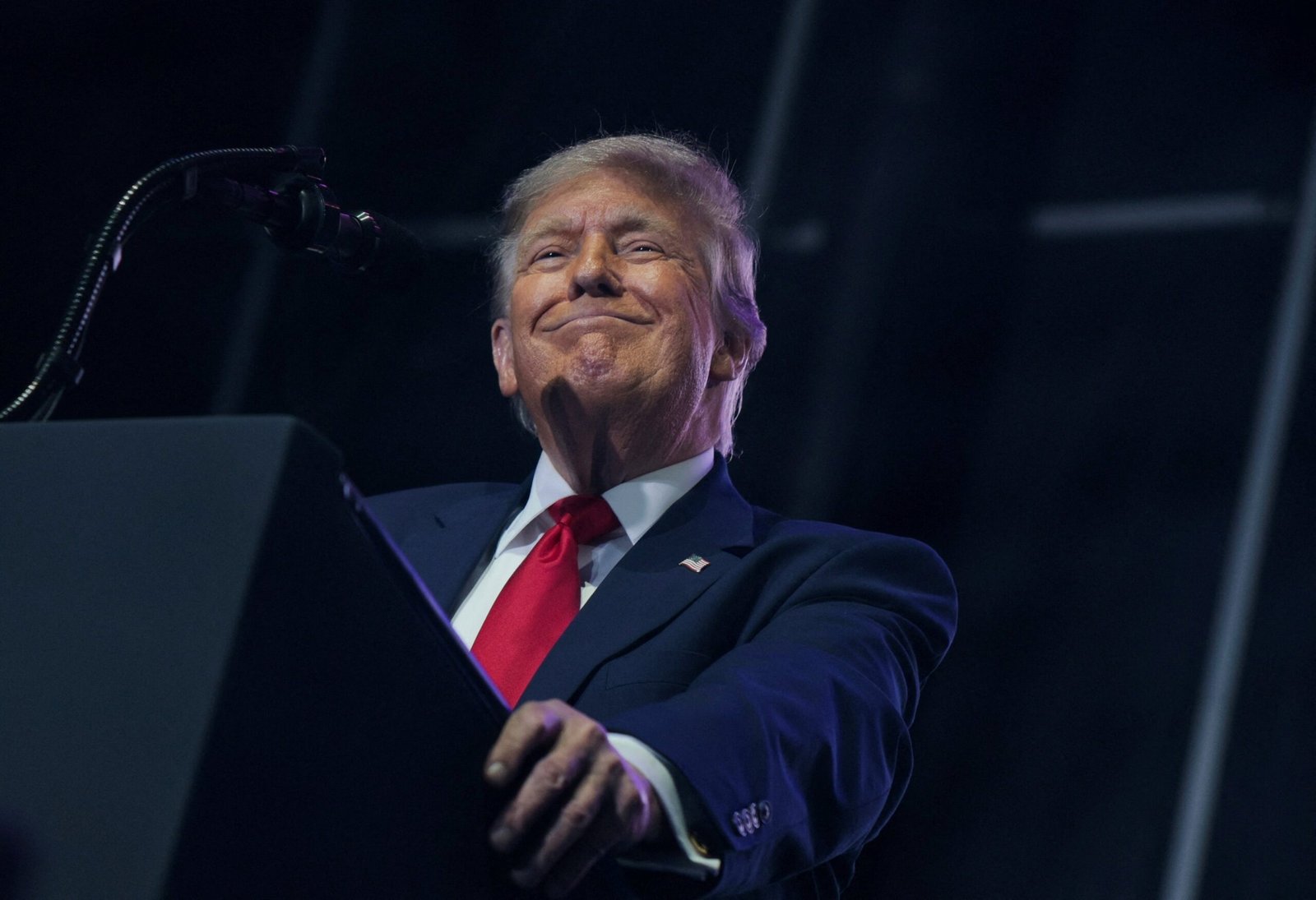 O presidente dos Estados Unidos, Donald Trump, comemorou