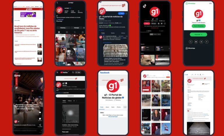O g1 está disponível em diversas plataformas e