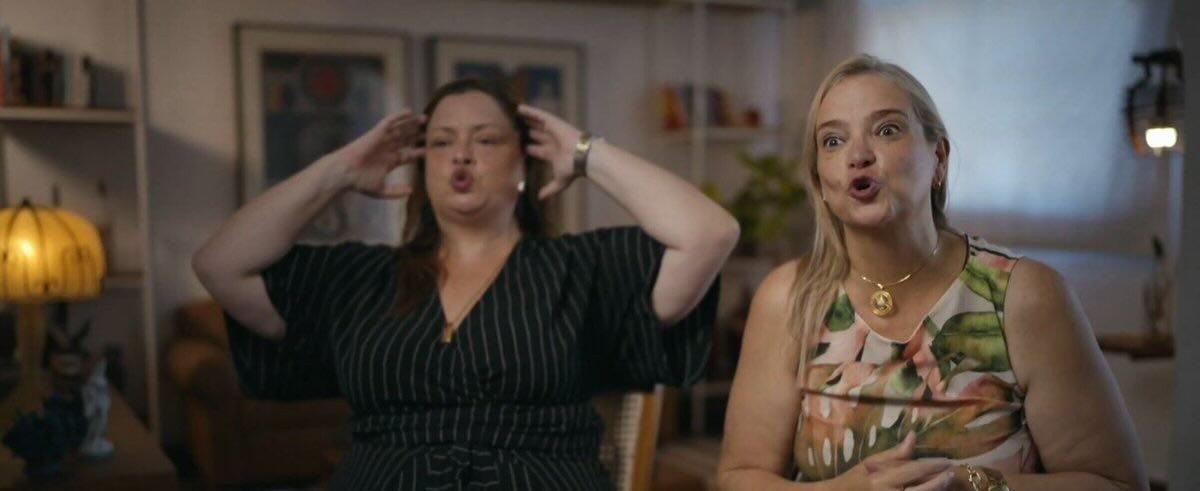 Juliana e Andréa Lundgren, na série ‘O Testamento’