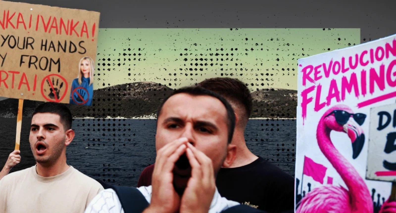 Manifestantes protestam desde maio em Tirana, Albânia, contr