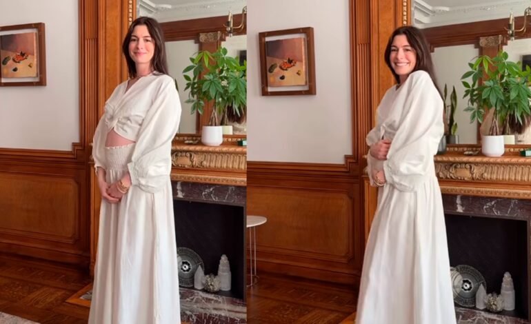Anne hathaway anuncia terceira gravidez em postagem no insta