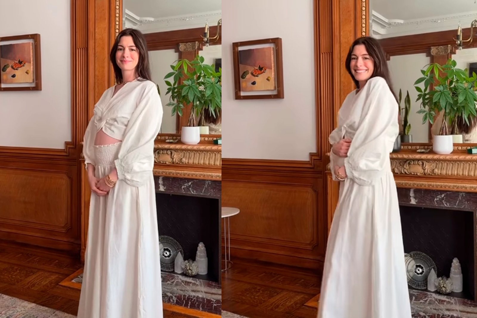 Anne hathaway anuncia terceira gravidez em postagem no insta